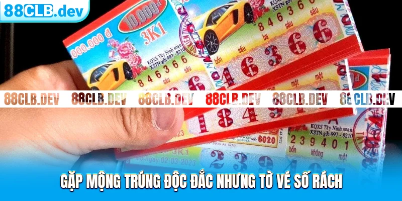 Gặp mộng trúng độc đắc nhưng tờ vé số rách