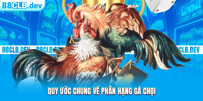 Quy ước chung về phân hạng gà chọi