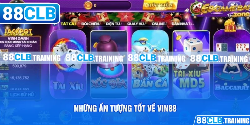 Những ấn tượng tốt về Vin88